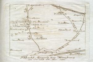 Ein altes Buch mit einer detaillierten Karte von Hamburg, Deutschland, mit sichtbarem Text und Stadtlandmarken wie Straßen und Gebäuden.